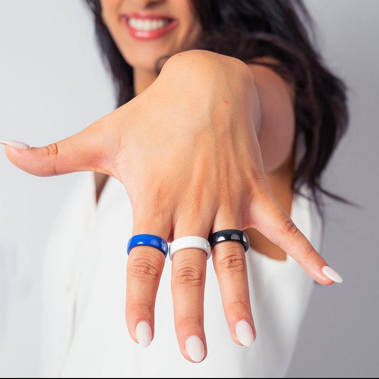 White STELLAR - Matt White Ceramic ring