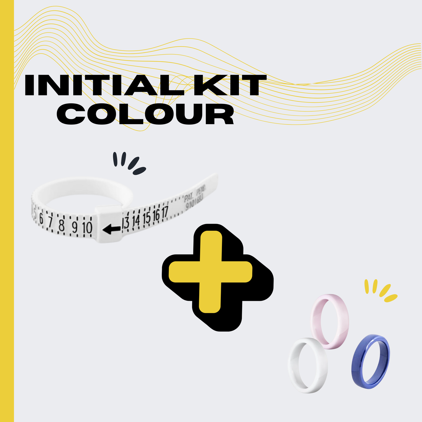 NAYAR Initial Kit Colour - Ringsizer + Ring