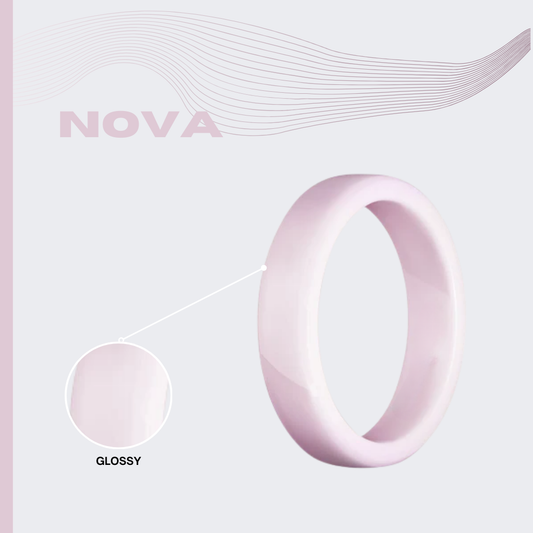 Pink NOVA - Glossy Pink Ceramic ring