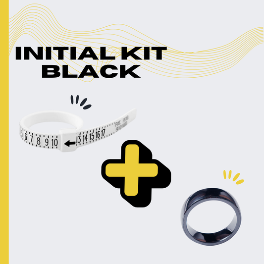 NAYAR Initial Kit Black - Ringsizer + Ring